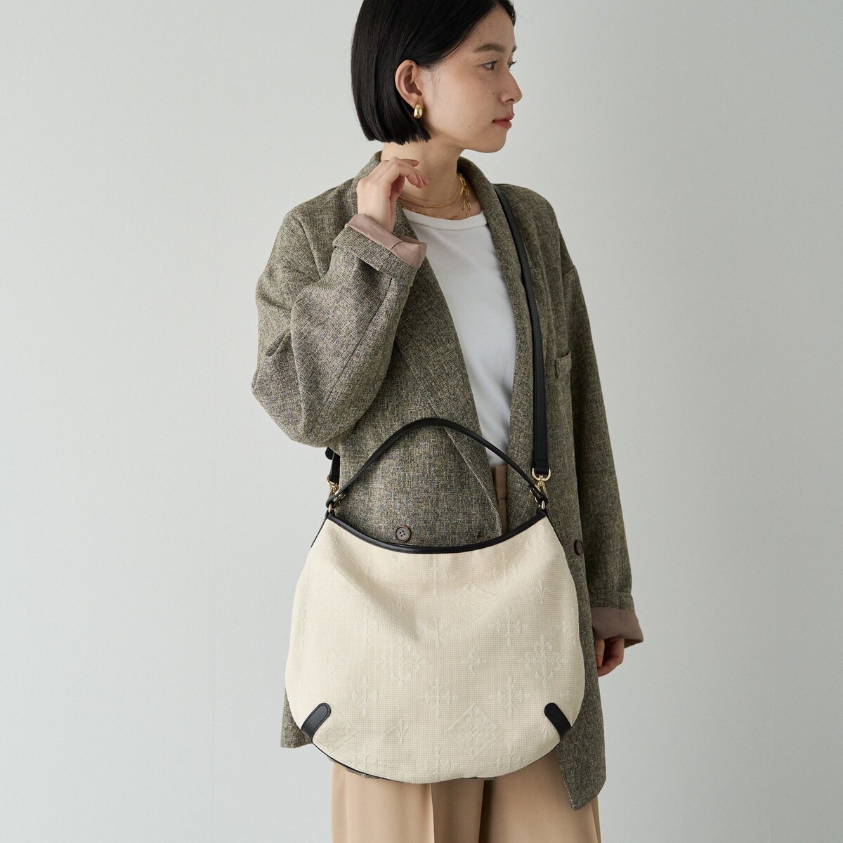 2025SS新作】刺し子ワンショルダーバッグ(CE-1479) | ラシット(russet