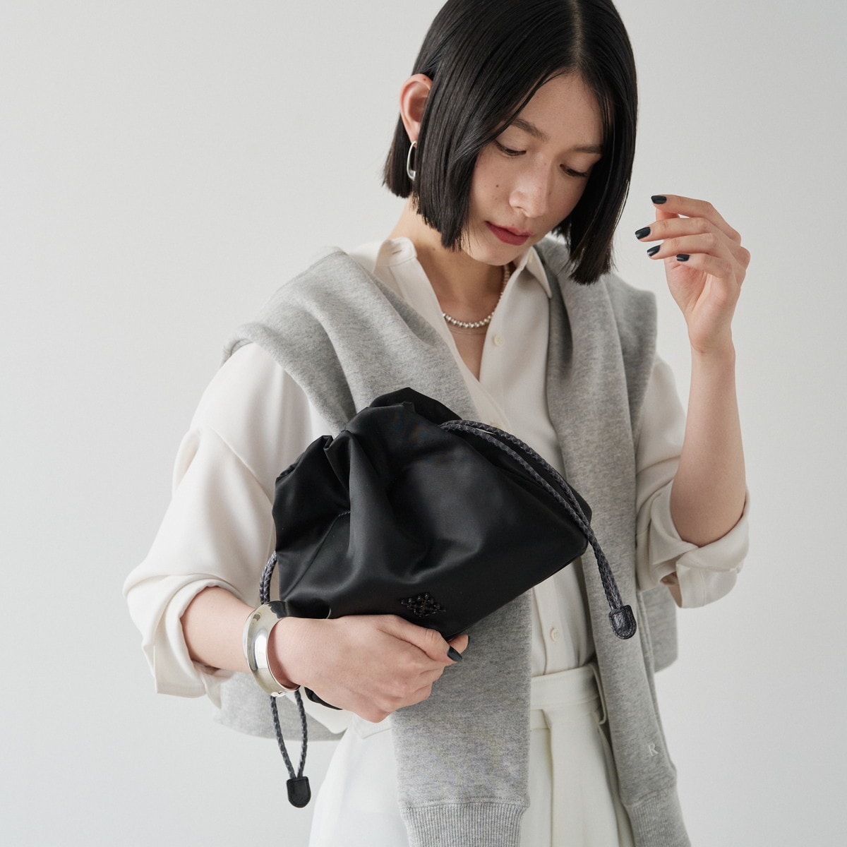 巾着ショルダーバッグ(CE-1491) | ラシット(russet) | マルイウェブ