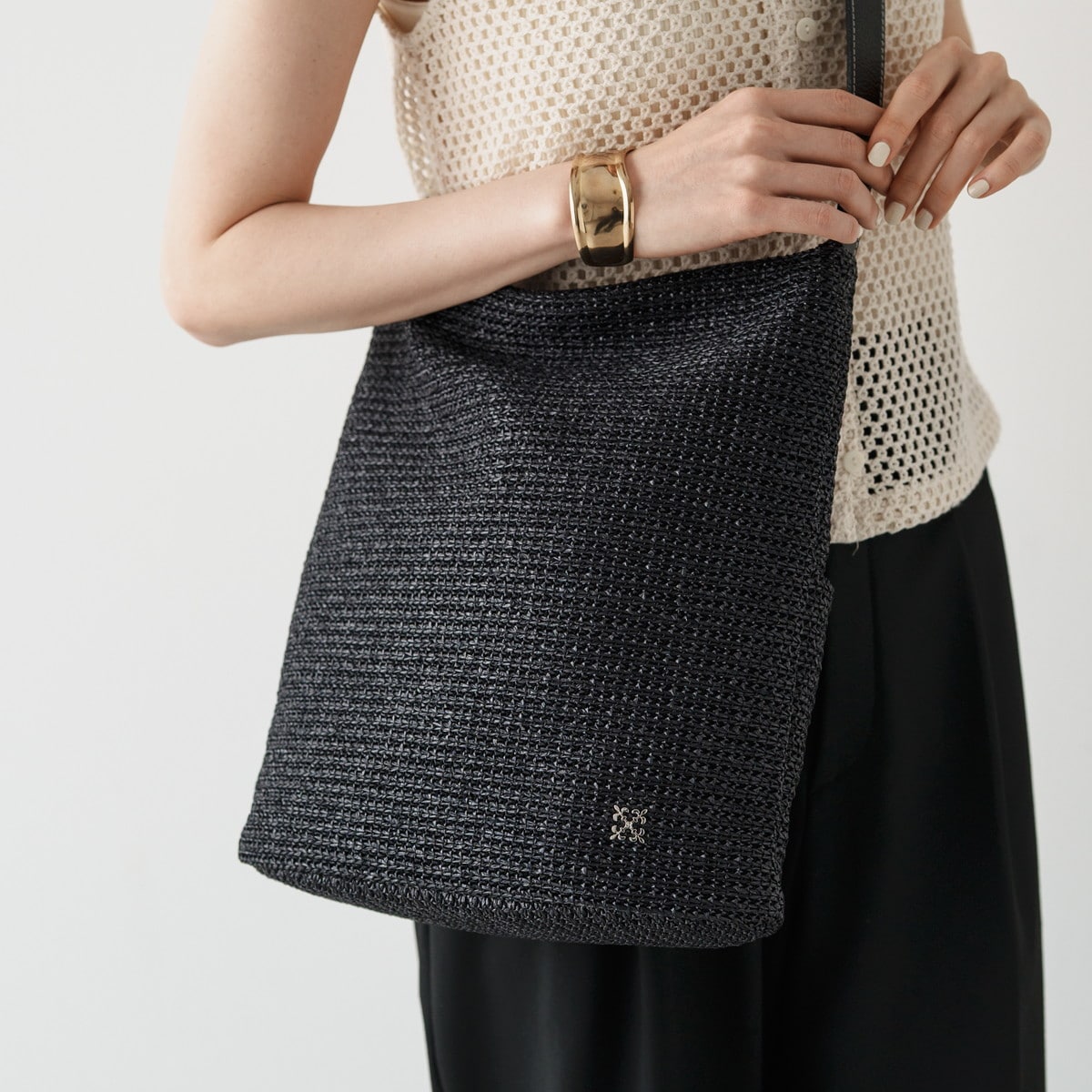 2025SS】［370g/軽量］ナイロンカゴショルダーバッグ(CE-1545