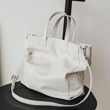 人気のSHOPPERがアップデートして再登場］レザー2WAYトートバッグ(CE 