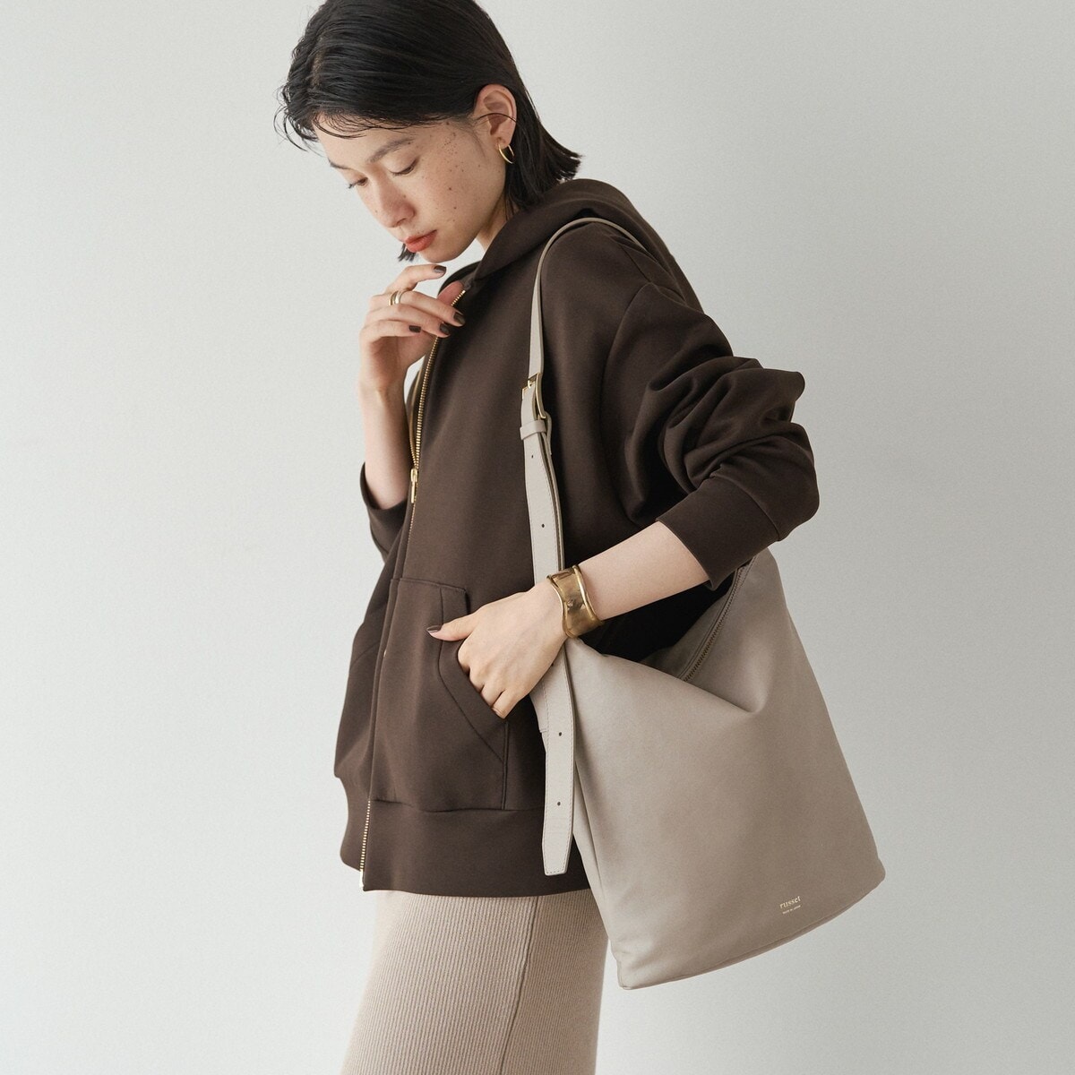 ラシット（russet）/レザー丸底バケットバッグ(CE−1615) レザー丸底バケットバッグ(CE-1615) | ラシット(russet) | マルイ