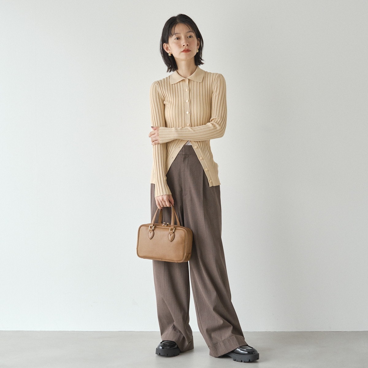 russet ラシット　ニュークラシックミニボストン2way ¥29700 シュリンクレザー2WAYミニボストンバッグ | russet(ラシット