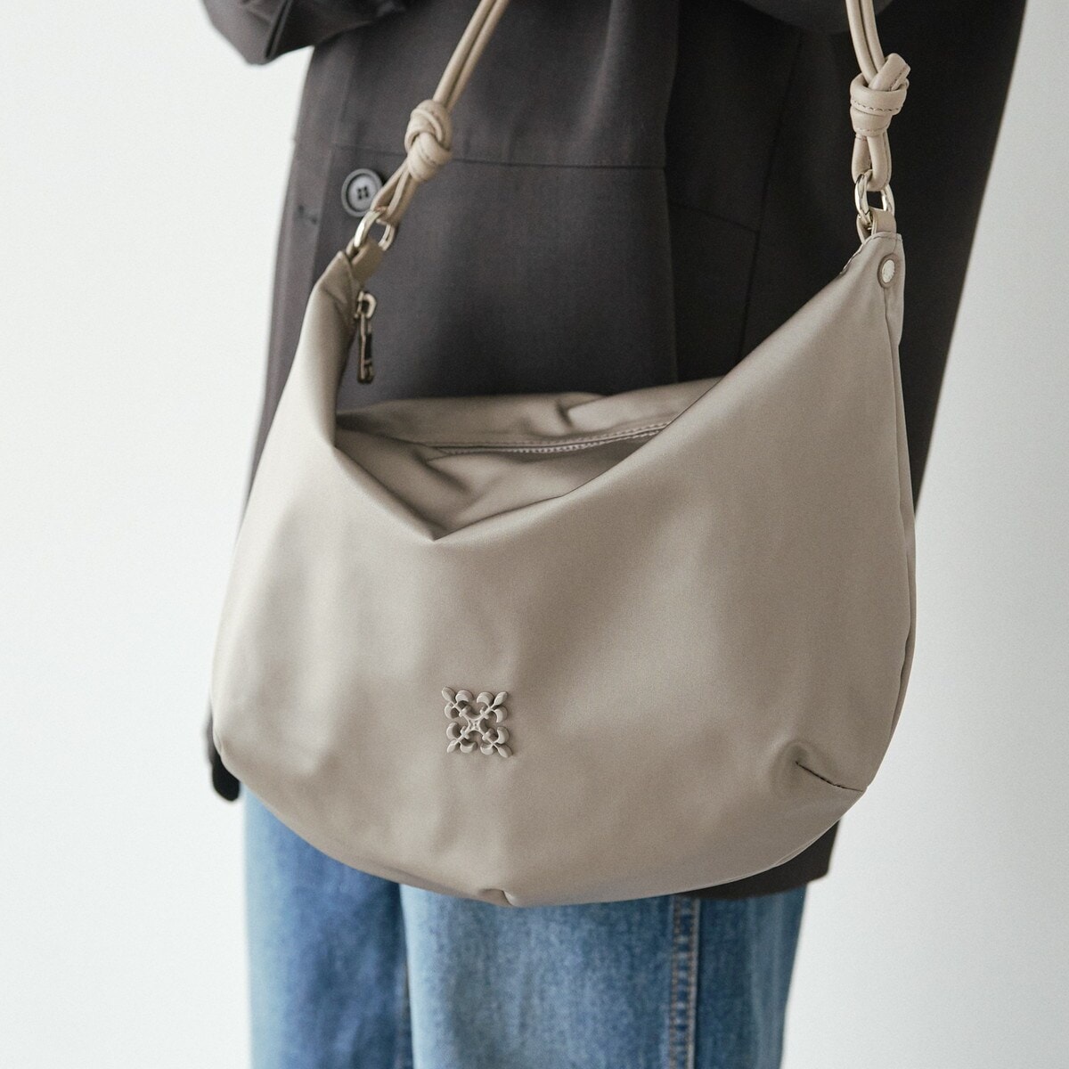 ［かるあ様］russet 2way ショルダーバッグ　グレー系 クラウズナイロン 2WAYショルダーバッグ | russet(ラシット)レディース