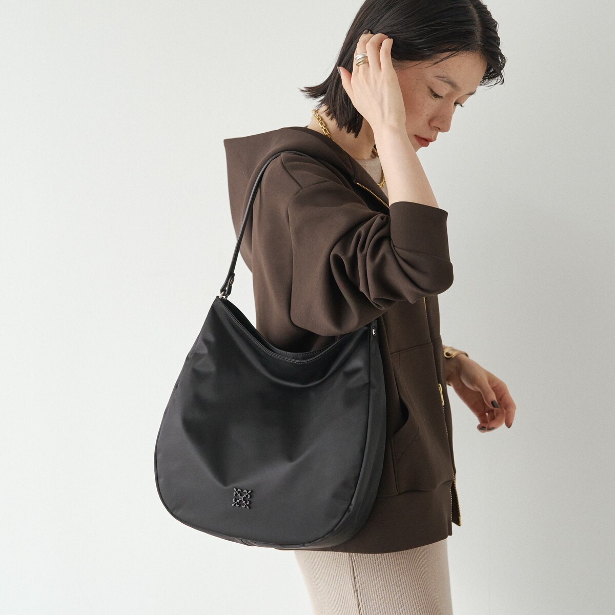 2025SS新作】レザーハーフムーンミニショルダーバッグ(CE-1525