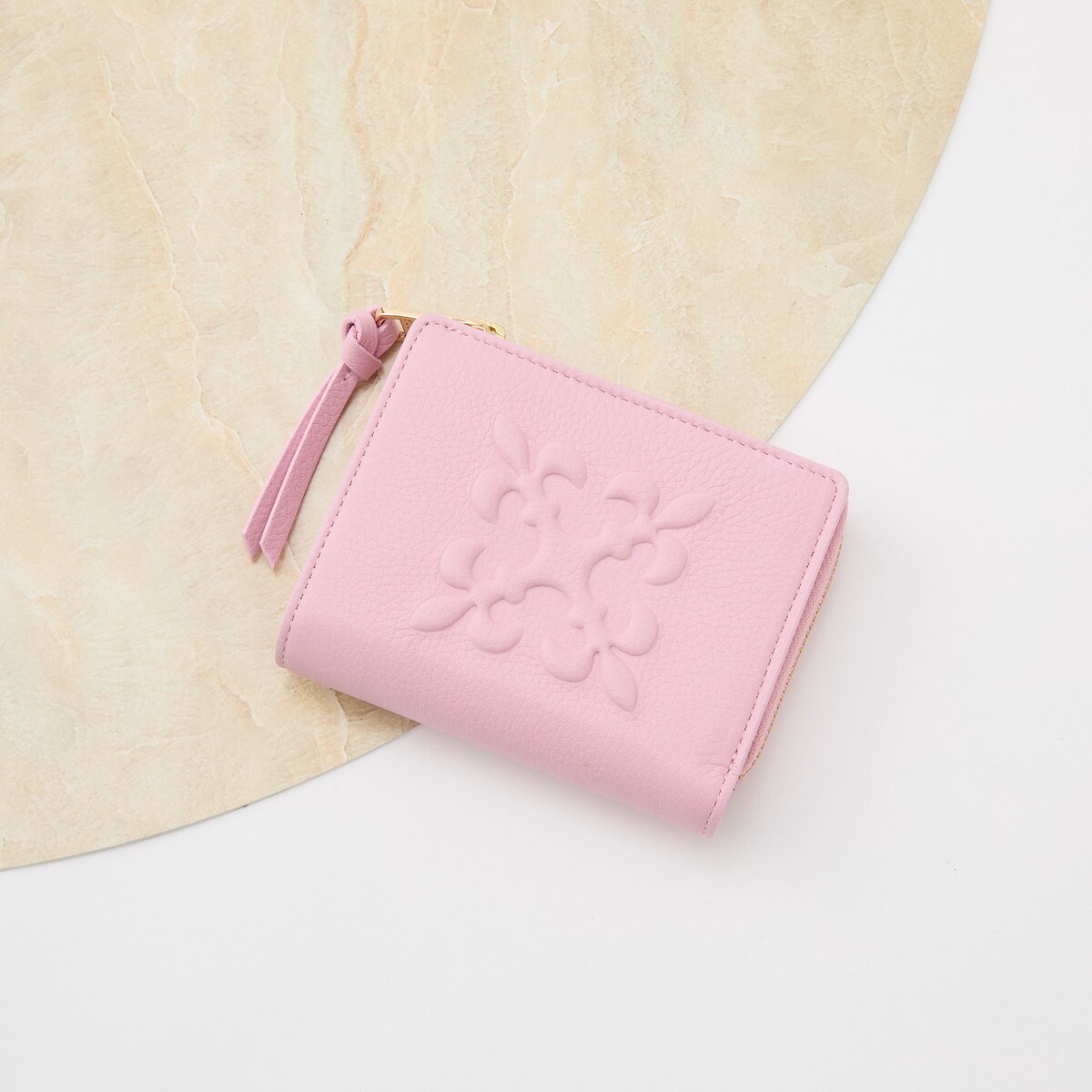 ミニモノグラムプレートハーフウォレット(SO-421) | ラシット(russet