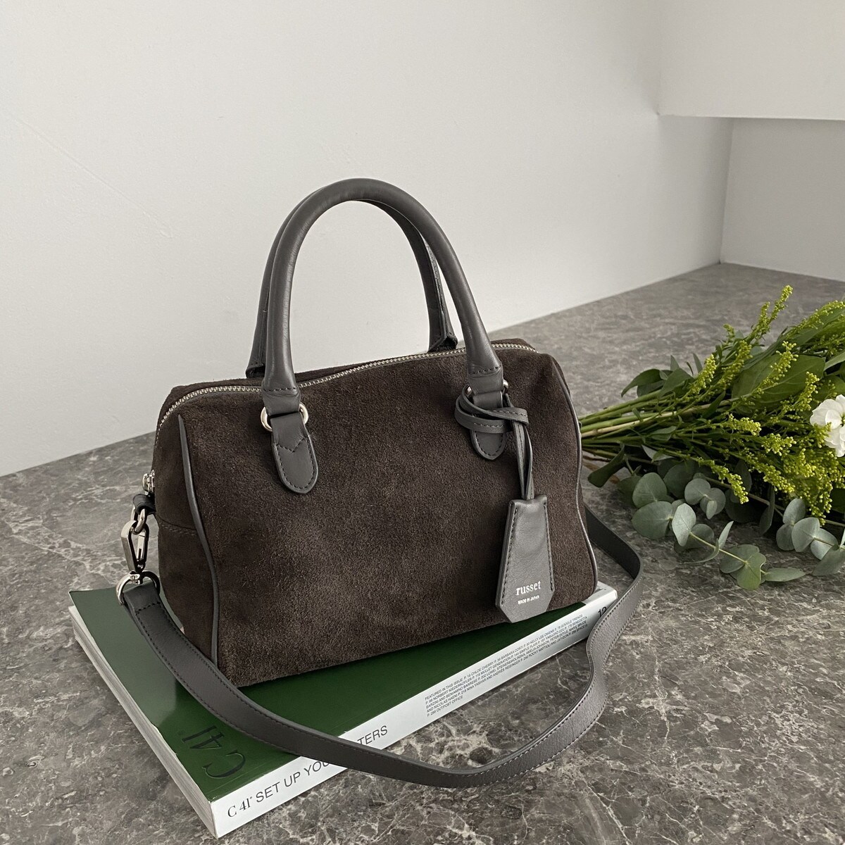 スエード2WAYミニボストンバッグ(CE-1570-WEB) | ラシット(russet