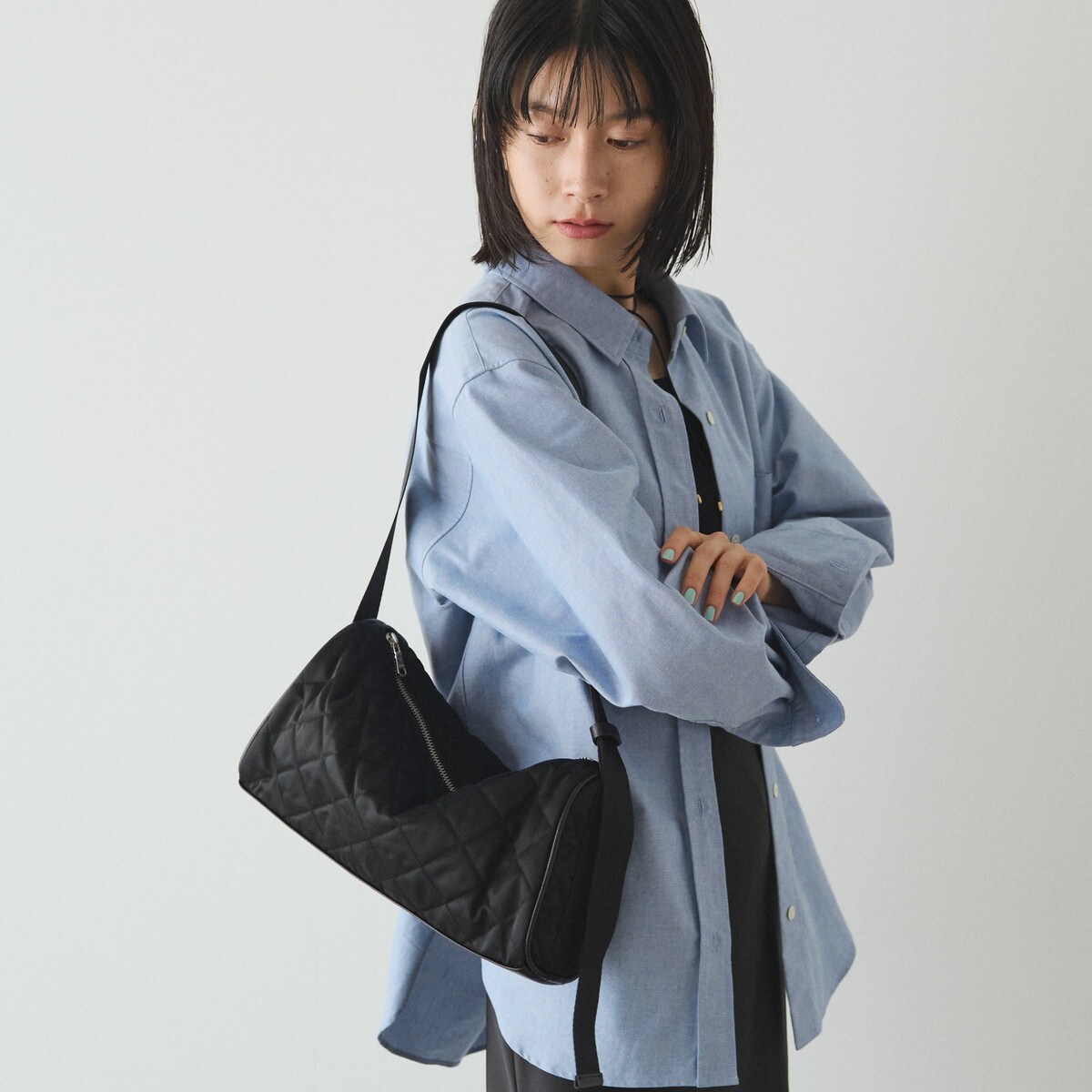 gemeil ラシット　ショルダーバッグ 2025SS新作】《Denim print》2wayショルダートートバッグ(CE