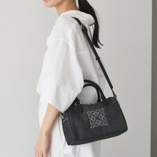 美品】russet ラシット オールレザーボストンバッグ 黒 Y2K 本革 