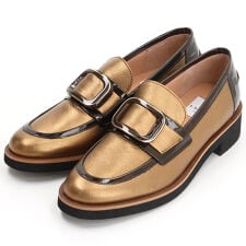 ランバン オン ブルー(LANVIN en Bleu)のバックルモチーフローファー