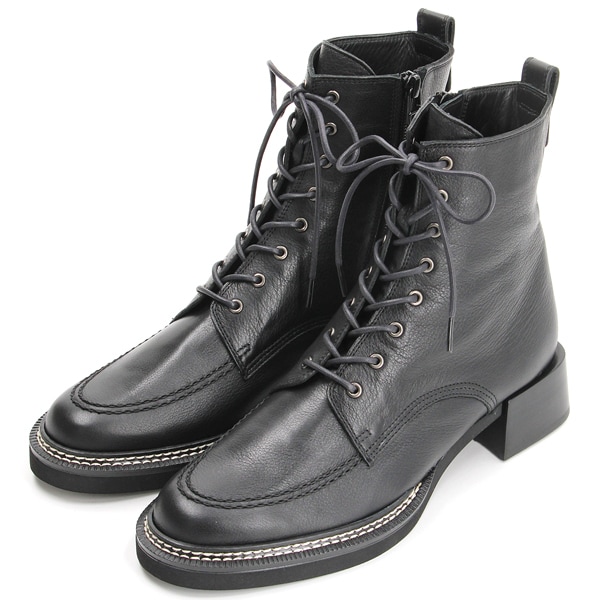 ランバン オン ブルー（LANVIN en Bleu）/スクエアトゥレースアップショートブーツ スクエアトゥレースアップショートブーツ | ランバン オン ブルー