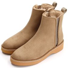 厚底ボアショートブーツ