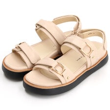 厚底バックストラップサンダル