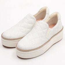 厚底キルティングスリッポンスニーカー