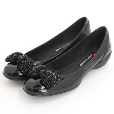 【大きいサイズ】リボンモチーフスタイリッシュコンフォートフラットシューズ