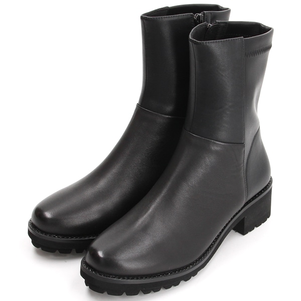 大きいサイズ】バックストレッチコンフォートショートブーツ