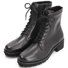 コンポジション9(composition9)の【大きいサイズ】レースアップストレッチショートブーツ