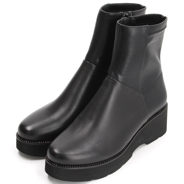 厚底バックストレッチハーフブーツ | コンポジション9(composition9