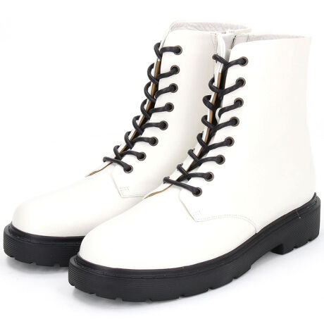 大きいサイズ】タンクソールレースアップショートブーツ  