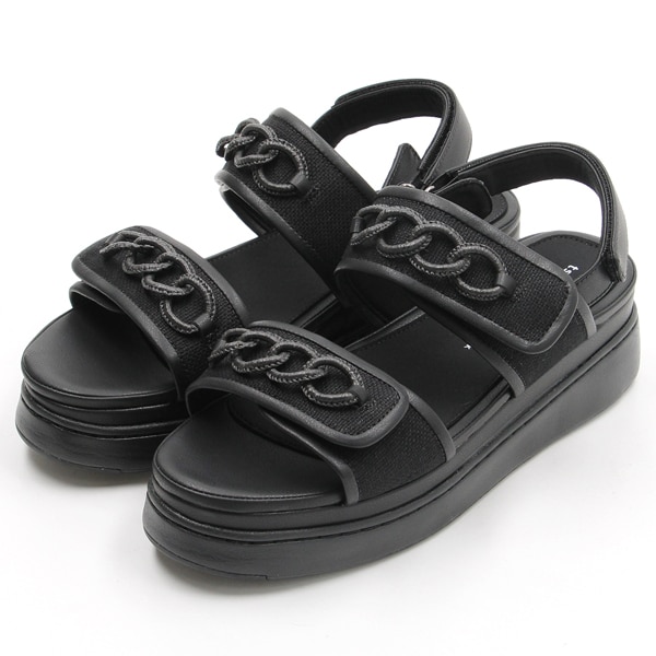 LE TALON☆GRISE EDGEメッシュスタッズミュールサンダル☆ブラック GRISE EDGEメッシュスタッズミュールサンダル | ルタロン(LE TALON