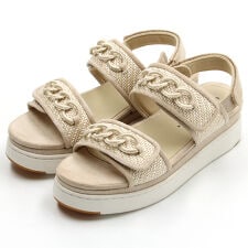 ツモリチサト ウォーク(tsumori chisato WALK)の【大きいサイズ】チェーンモチーフ厚底サンダル