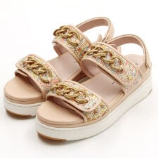ツモリチサト ウォーク(tsumori chisato WALK)の【大きいサイズ】チェーンモチーフ厚底サンダル