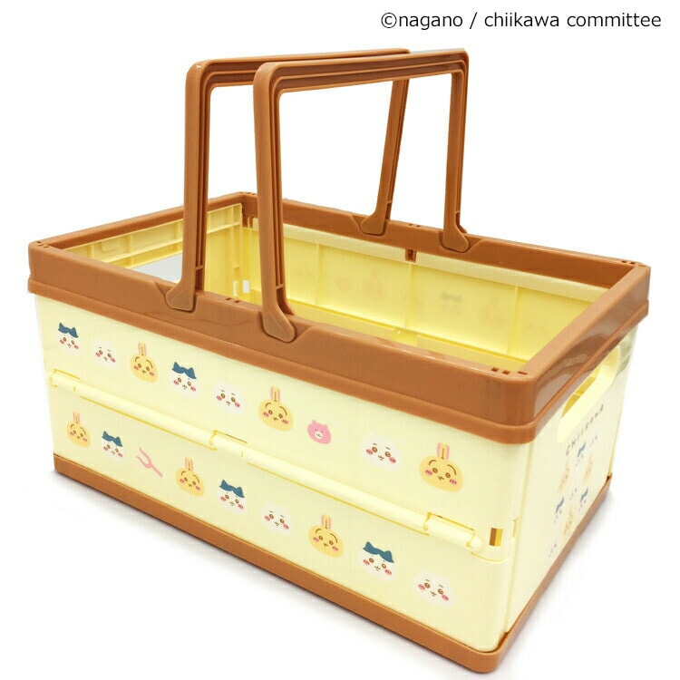 ちいかわ - ちいかわ 折りたたみバスケット/コンテナー ２個セット Amazon｜ちいかわ 収納バスケット グッズ 可愛い 折り畳み 収納