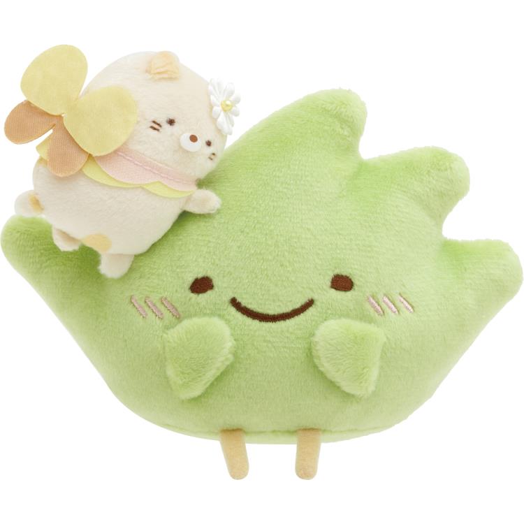 すみっコぐらし　みいつけたぬいぐるみ　ざっそう　ようせい　ねこ　てのりぬいぐるみ すみっコぐらし】みいつけたぬいぐるみ ざっそう ざっそうとようせいの