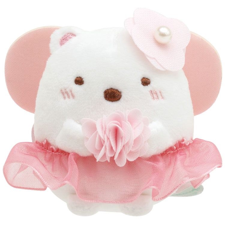 すみっコぐらし】てのりぬいぐるみ しろくま ざっそうとようせいの