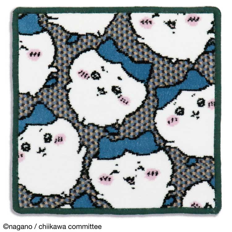 ちいかわ タオルハンカチ(シェニール織/ハチワレいっぱい