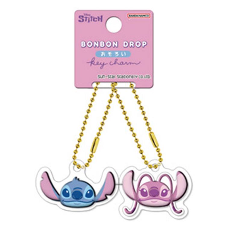 スティッチ ボンボンドロップおそろいキーチャーム(顔