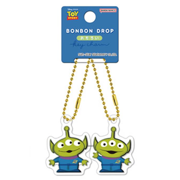 チャーム トイストーリー グリーンエイリアン クレープ トイストーリー ボンボンドロップおそろいキーチャーム(エイリアン
