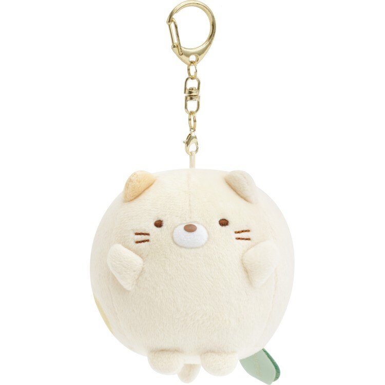 すみっコぐらし ぶらさげまんまるぬいぐるみ ねこ たぬきのまんまる