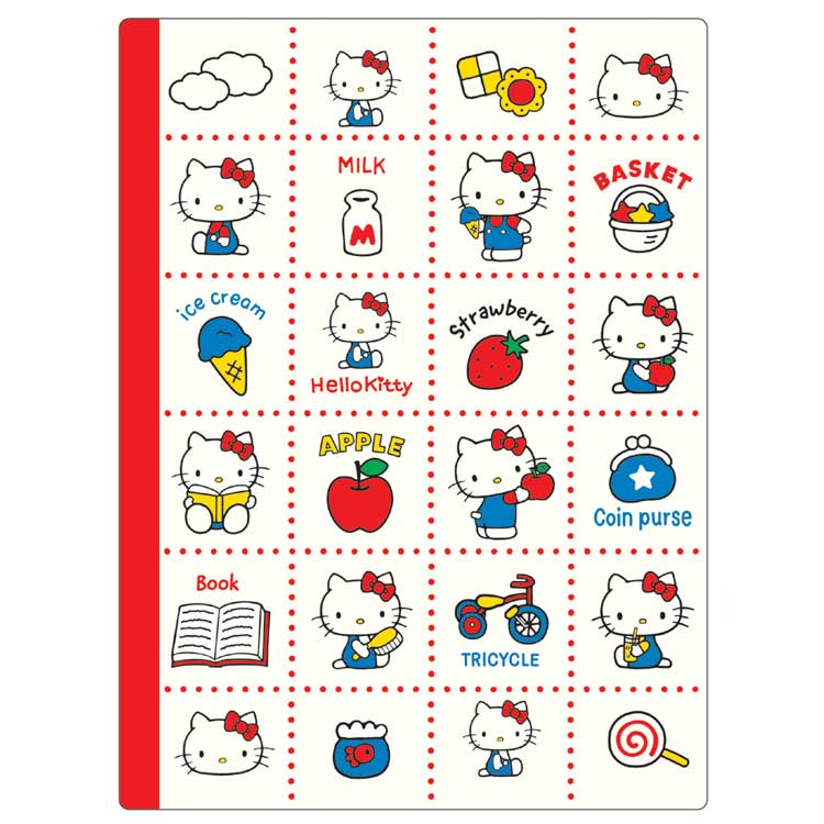 ハローキティ 大人のスタンプ帳 レトロ | キャラクターズショップ