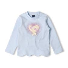 チュールハートモチーフ裏毛トレーナー