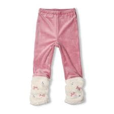 裾ボアベロア裏起毛レギンス