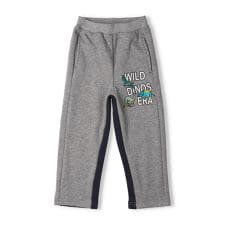 恐竜刺繍爆温裏起毛ロングパンツ