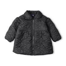 リボン柄キルト中綿ジャケット