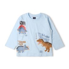 恐竜プリント長袖Ｔシャツ