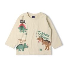恐竜プリント長袖Ｔシャツ