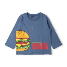 ハンバーガープリント長袖Ｔシャツ