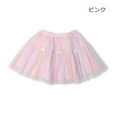 リボン付きチュールスカート