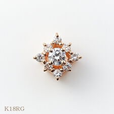 K18WG/K18YG/K18RGカナディアンダイヤモンドペンダントヘッド  計0.13ctUP