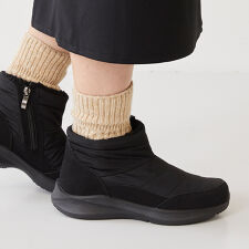 防寒・撥水 ファスナー付 スノーブーツ