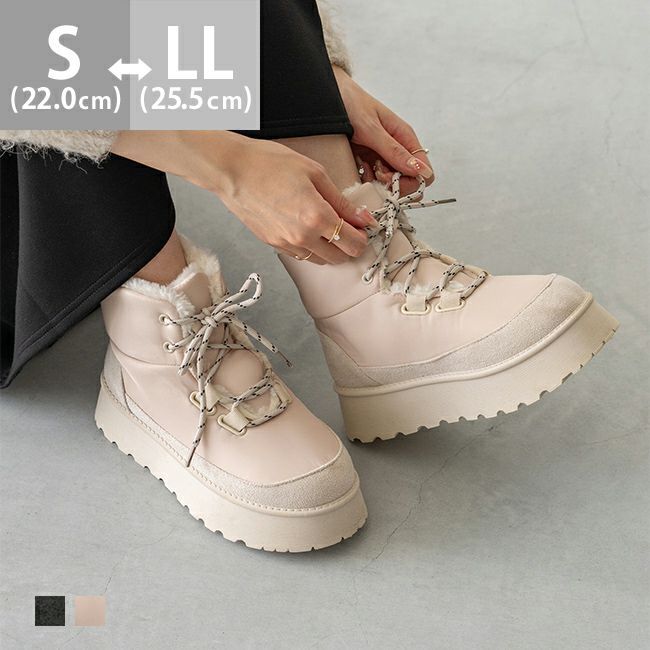 厚底 レースアップブーツ | ウェレッグセレクト(welleg select