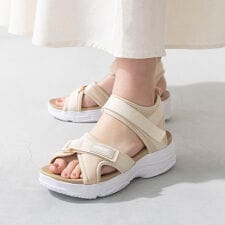 25春夏新作 moz 厚底 スポーツサンダル
