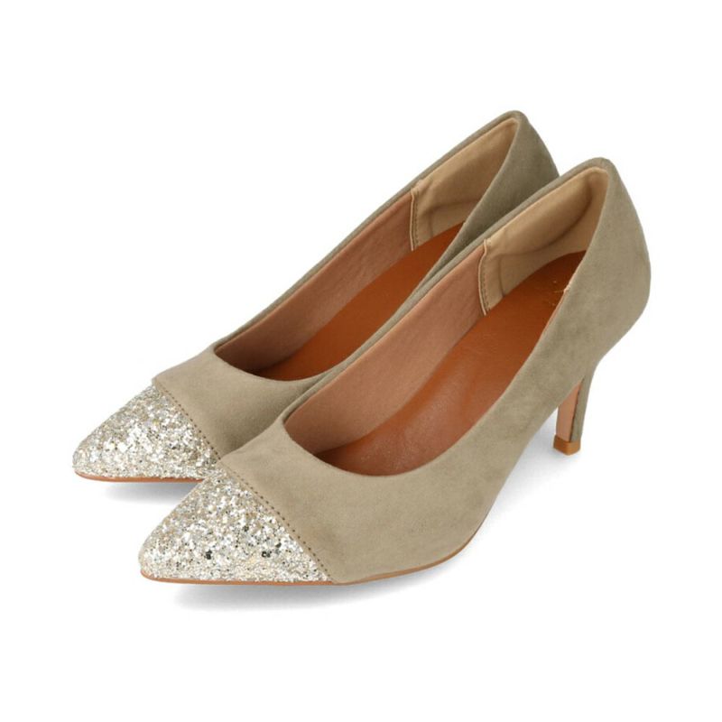 ECLAIR エクレ−らル　シルバー サテン パンプス　7cm 23cm ECLAIR エクレ−らル シルバー サテン パンプス 7cm 23cm