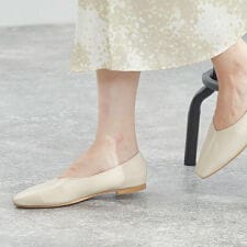 晴雨兼用 スクエアトゥ パンプス [ menue メヌエ ]
