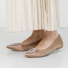 ビジューフラット パンプス [ menue メヌエ ]