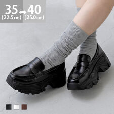 26春夏新作カラー 厚底 コインローファー