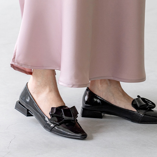 TREAT オペラシューズ リボン付き リボンモチーフ オペラシューズ [ menue メヌエ ] | メヌエ(menue